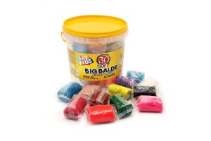 BALDE COM 30 MASSINHAS DE MODELAR ACRILEX