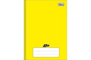 CADERNO CD BROCHURA 140X200 TILIB 96 FLS AMARELO