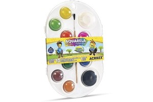AQUARELA 12 CORES ACRILEX