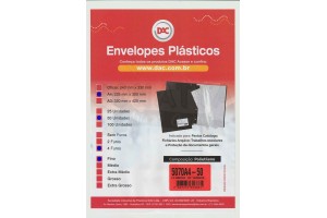 ENVELOPE PLASTICO DAC 4 FUROS A4 FINO PCT 50 UNI