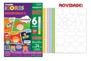 BLOCO ECOCORES MULTIFORMAS 2 23X32 CM 24FLS