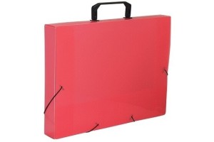 PASTA MALETA OFICIO DAC VERMELHO
