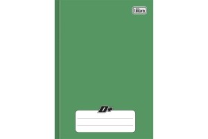 CADERNO CD BROCHURA 140X200 TILIBRA 48 FLS VERDE