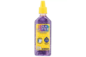 COLA GLITTER ACRILEX 35GR LILAS