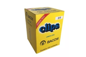 CLIPS AÇO GALVANIZADO N 3/0 CX 450 UNID.